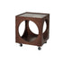 Contemporary Nordic Square Wood End Table 2-Tier For Living Room