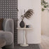 Contemporary Nordic Petal Shape Wood Iron Side Table For Living Room