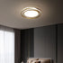 Modern Minimalist Round Circle Full Copper Acrylic LED Flush Mount Ceiling Light For Bedroom