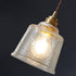 Contemporary Scandinavian Cylinder Glass Copper 1-Light Pendant Light For Dining Room