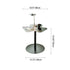 Modern Minimalist Trefoil Flower Round Base Iron End Table For Living Room