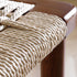 Contemporary Retro Square Kraft Paper Rope Weaving Solid Wood Bar Stool Low Back Footrest For Dining Room