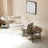 Contemporary Creative Cylinder Acrylic Fabric Chair Backrest Armless For Living Room