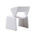 Contemporary Creative Triangle Rectangle Velvet Wood Dining Chair Backrest Armless For Dining Room