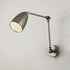 Contemporary Industrial Swingable Cone Metal 1-Light Wall Sconce Lamp For Bedroom