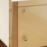 Modern Simplicity Rectangular Tabletop Acrylic Solid Wood Nightstand 1-Drawer For Bedroom