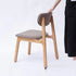 Modern Simplicity Fabric Wood Sponge Square Dining Chair Backrest For Dining Room