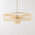 Traditional Chinese Bamboo Weaving Round 1-Light Pendant Light For Dining Room