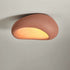 Traditional Japanese Foam Rock Hollowed 1-light Flush Mount Ceiling Light For Dining Room