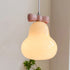 Modern Art Deco Bow Bells Iron Ceramic Glass 1-Light Pendant Light For Living Room