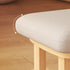 Modern Minimalist Rectangular Fabric Wood Low Stool For Living Room