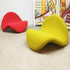Contemporary Scandinavian Tongue Curved Fiberglass Rebound Foam Accent Chair Backrest For Living Room