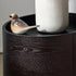 Modern Minimalist Round Cylinder Wood Nightstand 1-Drawer For Bedroom