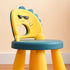 Contemporary Creative Childlike Dinosaur Plastic Round Footstool Backrest For Living Room