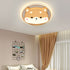 Contemporary Creative Round Shiba Inu Kids Acrylic LED Flush Mount Ceiling Light For Bedroom