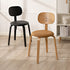 Modern Minimalist Round Cushion Solid Wood Dining Chair Backrest For Dining Room