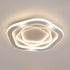 Contemporary Simplicity Iron Rose Flower Cloud Shape LED Flush Mount Ceiling Light For Living Room