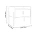 Contemporary Scandinavian Rectangular Leather Carbon Steel Metal 1-Drawer For Bedside