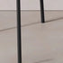 Contemporary Retro PU Wood Metal Sponge Square Curved Dining Chair Backrest For Dining Room