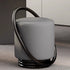 Contemporary Creative Microfiber Leather Metal Cylinder Vanity Stool For Bedroom