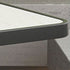 Modern Minimalist Square Marble Metal Dining Table For 4 Seats