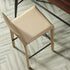 Contemporary Nordic Square Leather Iron Bar Stool Backrest Footrest For Dining Room
