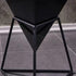 Contemporary Nordic Triangle Pyramid Glass Slate Metal Side Table For Bedside