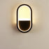 Modern Minimalist Iron Silicone Elliptical Circular Arc LED Wall Sconce Lamp For Bedroom