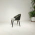 Modern Luxury Ring Back Leather Cotton Linen Ash Wood Dining Chair Backrest For Dining Room