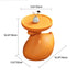 Contemporary Creative Plastic Tray Top Swan Shape Base End Table For Living Room