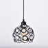 Modern Minimalist Round Dome Iron Crystal 1-Light Pendant Light For Living Room