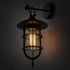 Contemporary Industrial Iron Glass Houseboat Design 1-Light Wall Sconce Lamp For Dining Room