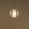 Contemporary Nordic Iron Glass Ball Cylinder 1-Light Pendant Light For Dining Room