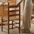 Contemporary Retro Square Braided Rope Solid Wood Dining Chair Ladder-back Footrest For Dining Room