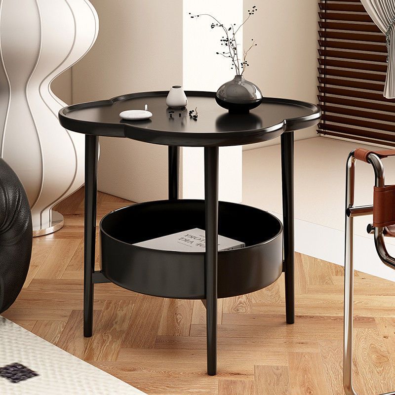 Contemporary Simplicity Petal Shape EPS Side Table 2-Tier For Living Room