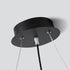 Modern Minimalist Circle Orb Iron Silicone Aluminum LED Pendant Light For Living Room