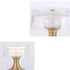 Contemporary Simplicity Round Acrylic Shade Aluminum Base USB Rechargeable LED Table Lamp For Bedroom