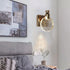 Contemporary Scandinavian Crystal Round LED Wall Sconce Lamp For Bedside