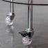 Contemporary Nordic Cloud Acrylic Stainless Steel Crystal Wheel End Table 2-Tier For Living Room