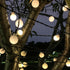 Modern Art Deco Waterproof Solar PVC Rubber Acrylic Snow Bee Ball Crystal Ball Teardrop LED String Lights Outdoor Light For Garden