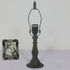 Traditional Tiffany Rose Flower Stained Glass Shade Zinc Alloy Base 1-Light Table Lamp For Study