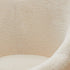 Contemporary Creative Petal Shape Velvet Upholstered Arc Metal Legs Vanity Stool Backrest Armrest For Bedroom
