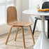 Contemporary Nordic Square Solid Wood Backrest Dining Chair For Dining Room