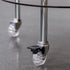 Contemporary Nordic Cloud Shape Acrylic Movable Side Table 2-Tier Casters For Living Room