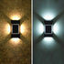 Modern Simplicity Solar Sensor Rectangle ABS Plastic LED Outdoor Wall Sconce Lamp For Garden