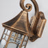Traditional European Waterproof Aluminum Glass Conical Prism 1-Light Wall Sconce Lamp For Garden