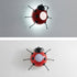 Contemporary Creative Cartoon Beetle Acrylic LED Kids Wall Sconce Lamp For Bedroom