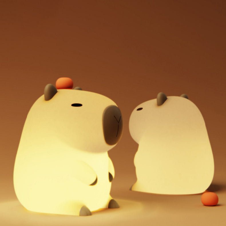 Contemporary Creative Guinea Pig Silicone PC ABS LED Table Lamp For Bedroom