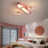 Contemporary Creative Acrylic Cartoon Airplane LED Kids Flush Mount Ceiling Light For Living Room