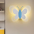 Contemporary Creative Acrylic Butterfly Design Iron LED Wall Sconce Lamp For Bedroom